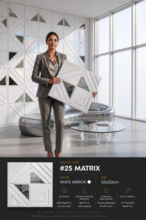Mirror_Matrix_3D_panel_Color_-_White