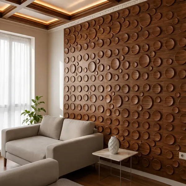 Polka_3D_Panel_Color_-_Wooden_50Cm_X_50Cm_(W_X_H)