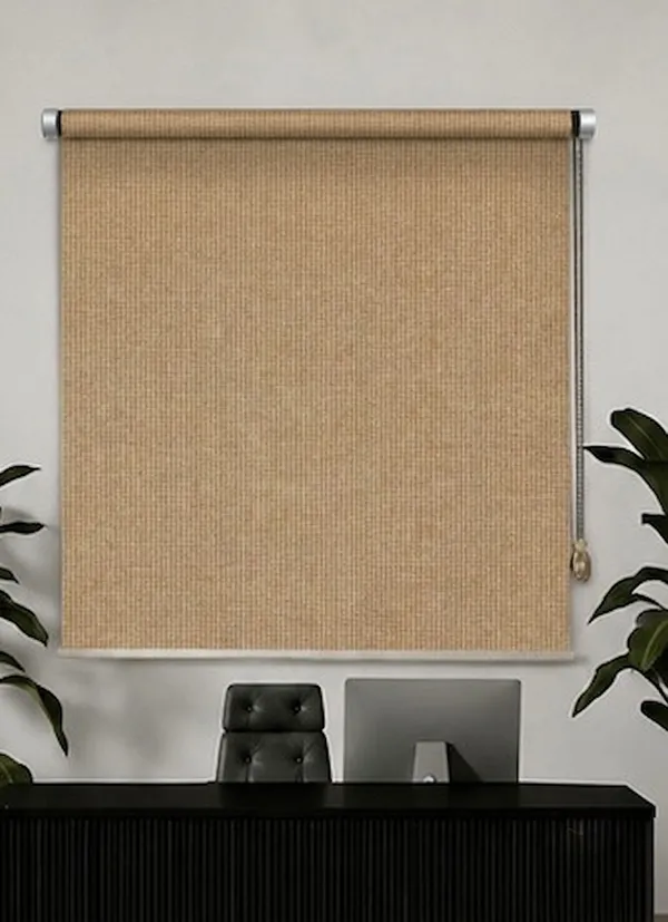 100%_Blackout_Designer_Jute_Roller_Blinds_for_Windows_Roll-Up_Shades_Sun_UV_Protection_for_Home_&_Office_|_Choose_Option_(Multiple_Size_and_Color)