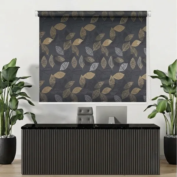 100%_Blackout_Designer_Roller_Blinds_for_Windows_Roll-Up_Shades_Sun_UV_Protection_for_Home_&_Office_|_Choose_Option_(Multiple_Size_and_Color)