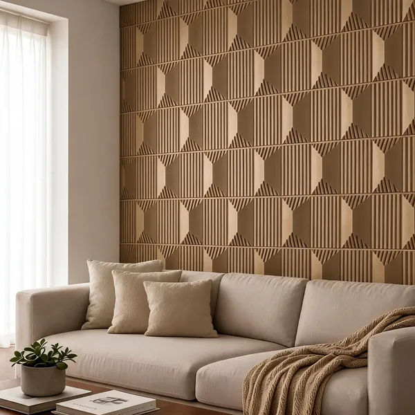 Stone_3D_Panel_Color_-_Bronze_50Cm_X_50Cm_(W_X_H)