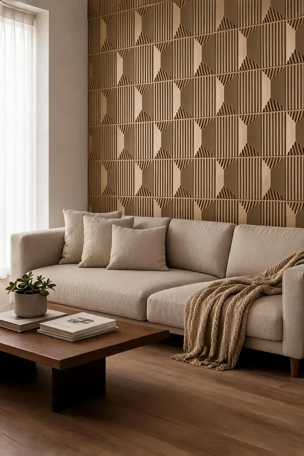Stone_3D_Panel_Color_-_Bronze_50Cm_X_50Cm_(W_X_H)