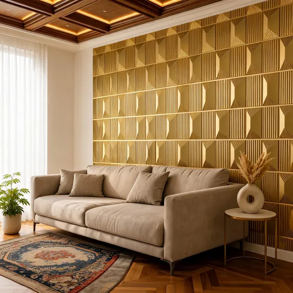 Stone_3D_Panel_Color_-_Gold_50Cm_X_50Cm_(W_X_H)