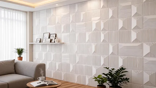 Stone_3D_Panel_Color_-_White_50Cm_X_50Cm_(W_X_H)