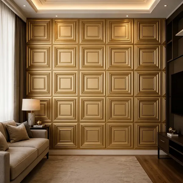 Vault_3D_Panel_Color_-_Gold_50Cm_X_50Cm_(W_X_H)