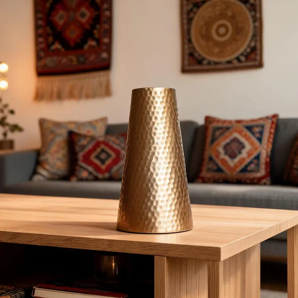Metal_Modern_Hammered_Finish_Flower_Vase