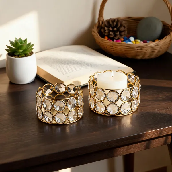 Metal_Decorative_Crystal_Pattern_Candle_Holder_-_Pack_of_2