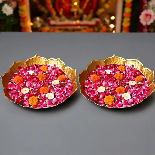 Gold_Traditional_Floral_Design_Urli_Bowl_-_Pack_of_2