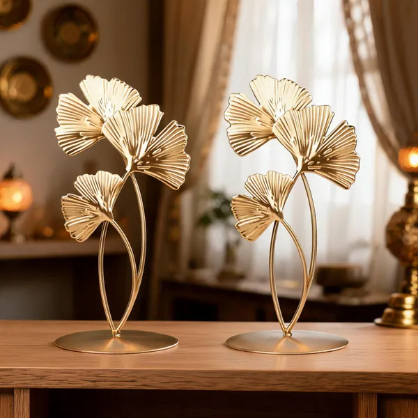 Metal_Floral_Design_Decorative_Showpiece_Set_Of_2_-_Pack_of_2
