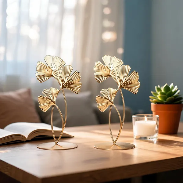 Metal_Floral_Design_Decorative_Showpiece_Set_Of_2_-_Pack_of_2