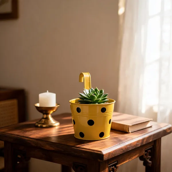 Galvanized_Metal_Polka_Dot_Hanging_Planter