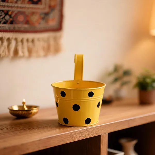 Galvanized_Metal_Polka_Dot_Hanging_Planter