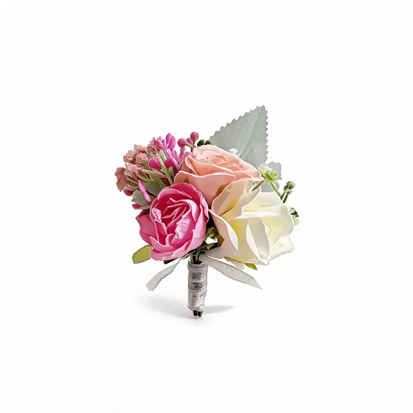 Pink_Artificial_Flowers_Boutonniere__For_Wedding_and_Gifting