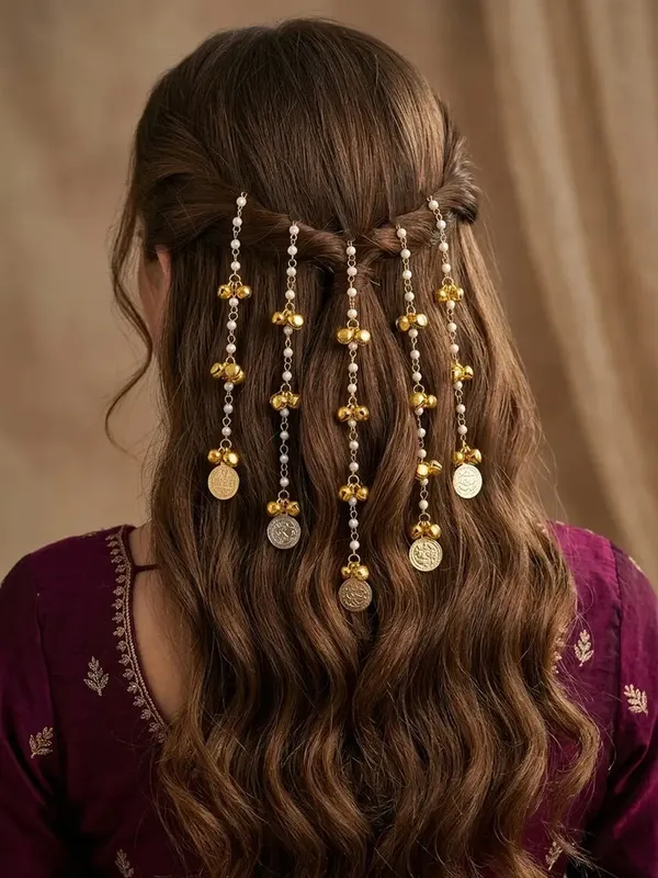Gold_Tone_Beaded_line_Hair_Accessory_for_Women