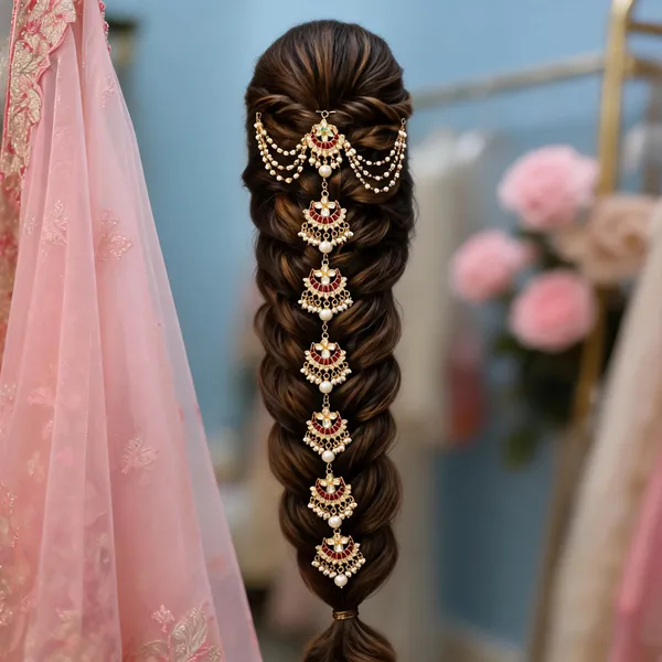 Gold__Tone_Pearl_Embellished_Traditional_Braid_Hair_Choti_For_Women
