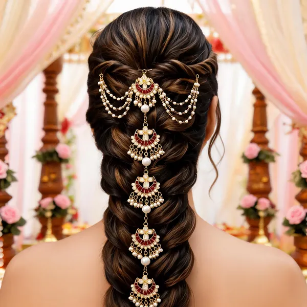 Gold__Tone_Pearl_Embellished_Traditional_Braid_Hair_Choti_For_Women