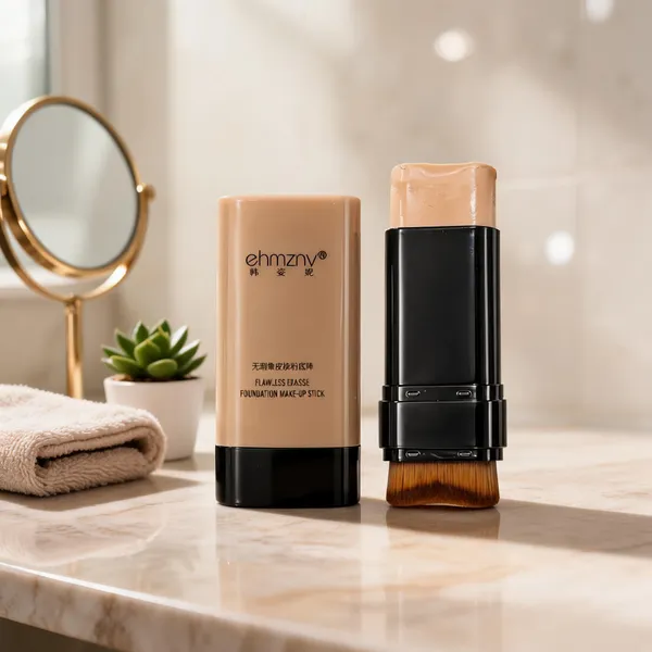 Cream_Ehmzny_Waterproof_Foundation_Stick_With_Blending_Brush
