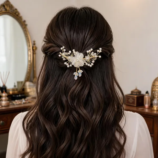 White_Acrylic_Faux_Pearl_Floral_Bridal_Hair_Vine_For_Women