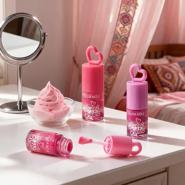 Pink_&_White_Hudamoji_Sweetheart_Glossy_Shea_Butter_Lip_Gloss_For_Women