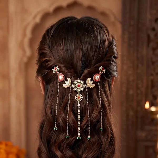 Gold_en_Alloy_Stone_Lotus_Bridal_Hair_Accessory_For_Women