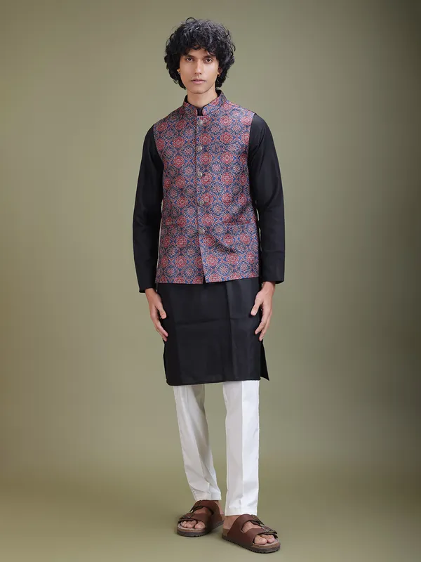 MEN_ETHNIC_PRINTED_JACQUARD_NEHRU_JACKET