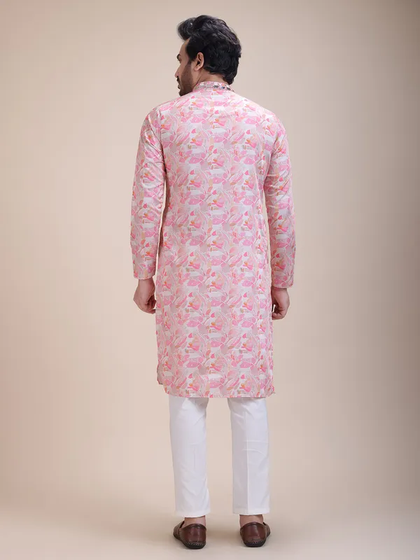 Embroidered_Mandarin_Collar_Real_Mirror_Work_Floral_Printed_Kurta