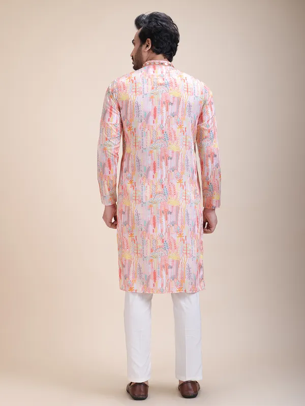 Embroidered_Mandarin_Collar_Real_Mirror_Work_Floral_Printed_Kurta