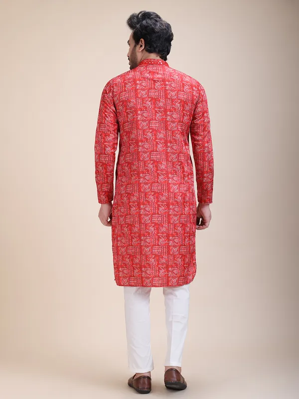 Embroidered_Mandarin_Collar_Real_Mirror_Work_Printed_Kurta