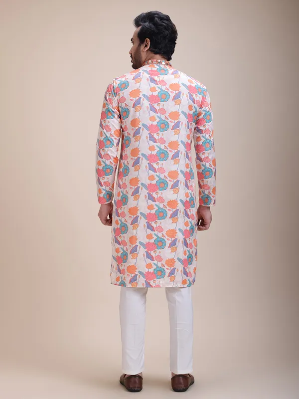 Embroidered_Mandarin_Collar_Real_Mirror_Work_Floral_Printed_Kurta