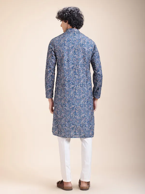 Men_Floral_Printed_Shimmer_Thread_Work_Kurta