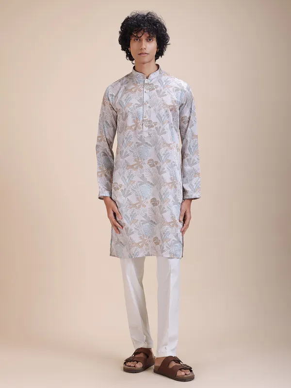 Floral_Printed_Mandarin_Collar_Straight_Kurta