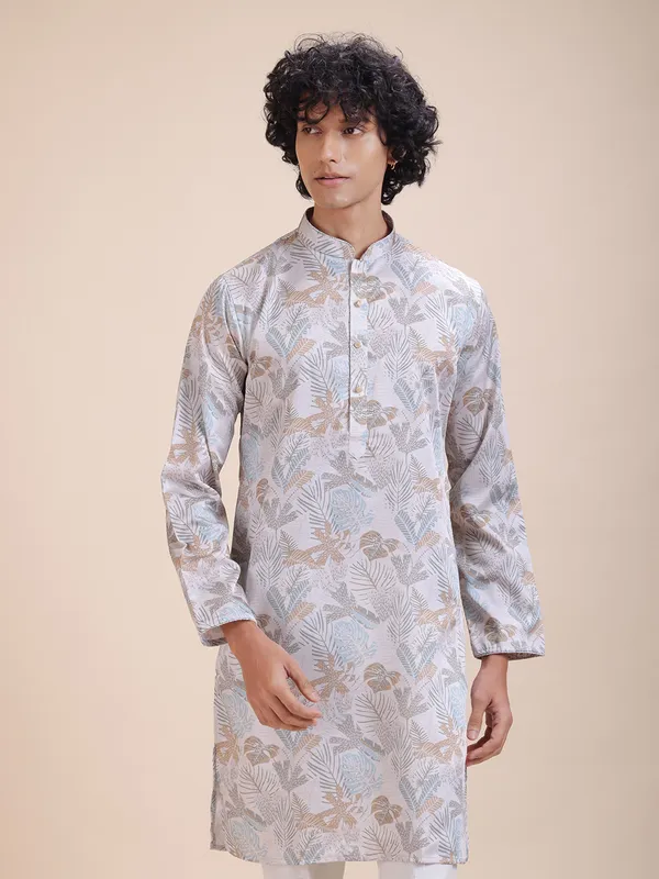 Floral_Printed_Mandarin_Collar_Straight_Kurta