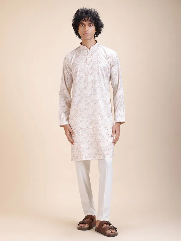 Floral_Printed_Mandarin_Collar_Straight_Kurta
