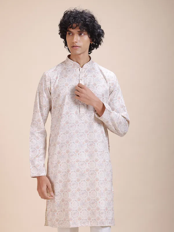 Floral_Printed_Mandarin_Collar_Straight_Kurta
