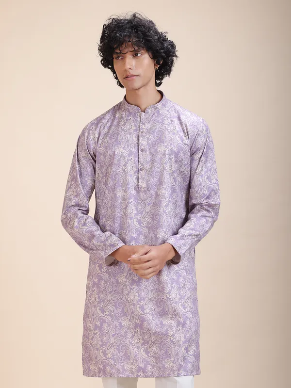 Floral_Printed_Mandarin_Collar_Straight_Kurta