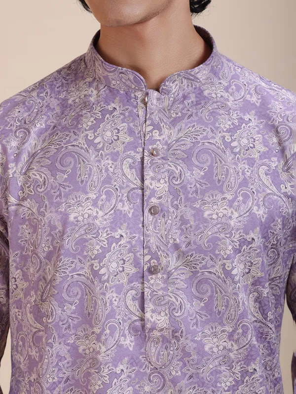 Floral_Printed_Mandarin_Collar_Straight_Kurta