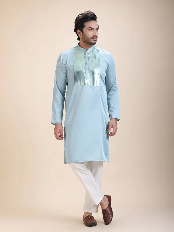 Men_Tape_Work_Embellished_Zipper_Kurta