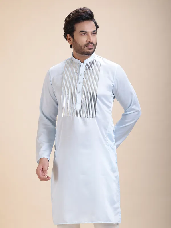 Men_Tape_Work_Embellished_Zipper_Kurta