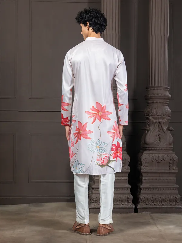 Mens_Woven_Design_Floral_Printed_Kurta