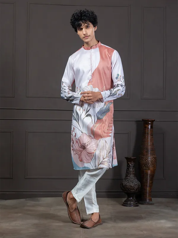 MENS_WOVEN_DESIGN_FLORAL_PRINTED_KURTA