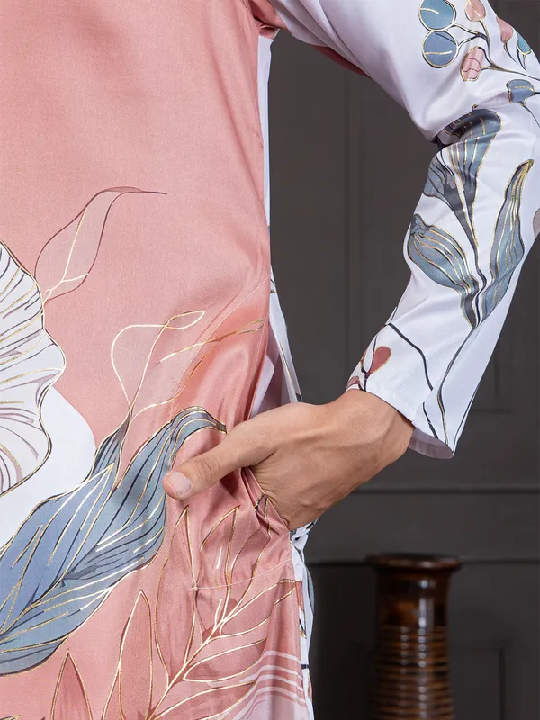 Mens_Woven_Design_Floral_Printed_Kurta