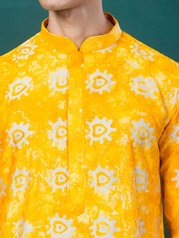 Tie_Dye_Embroidery_Kurta_With_Sequin_Detailing_And_Print