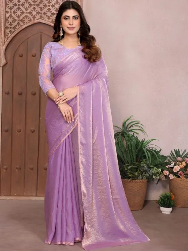 Lavender_Bomkai_Silk_Shimmer_Saree_For_Women