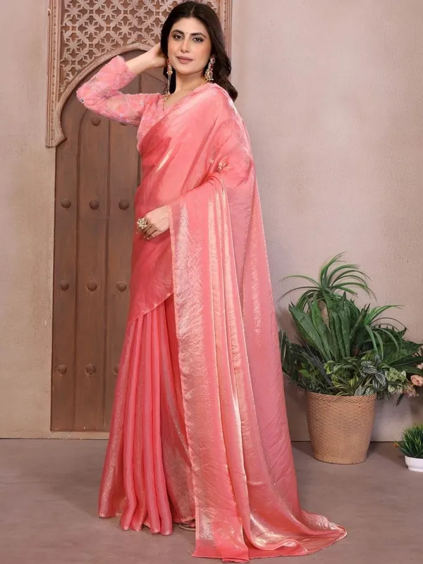 Pink_Bomkai_Silk_Floral_Embellished_Saree_For_Women