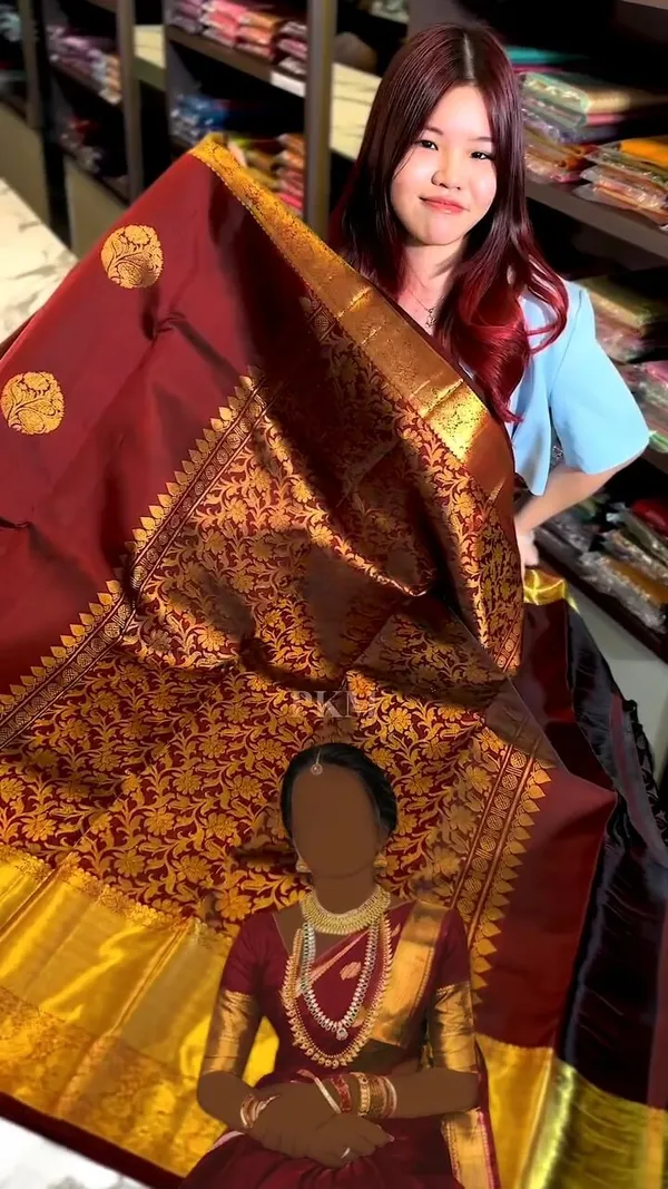 Maroon_Banarasi_Soft_Silk_Woven_Brocade_Saree_For_Women