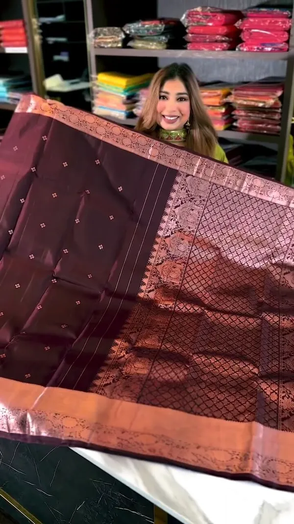 Maroon_Banarasi_Soft_Silk_Woven_Traditional_Saree_For_Women