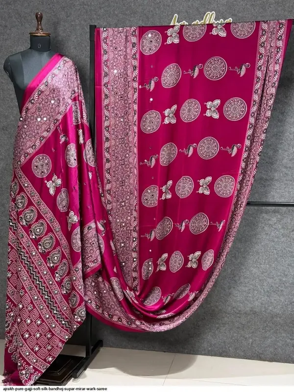 Pink_Satin_Silk_Printed_Traditional_Saree_For_Women