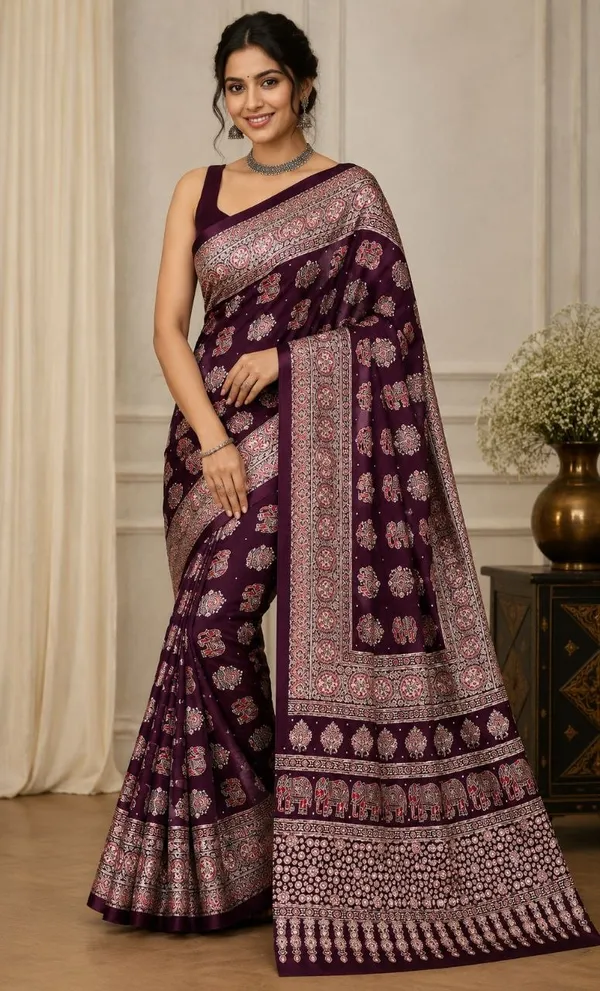 Purple_Satin_Silk_Printed_Ethnic_Saree_For_Women