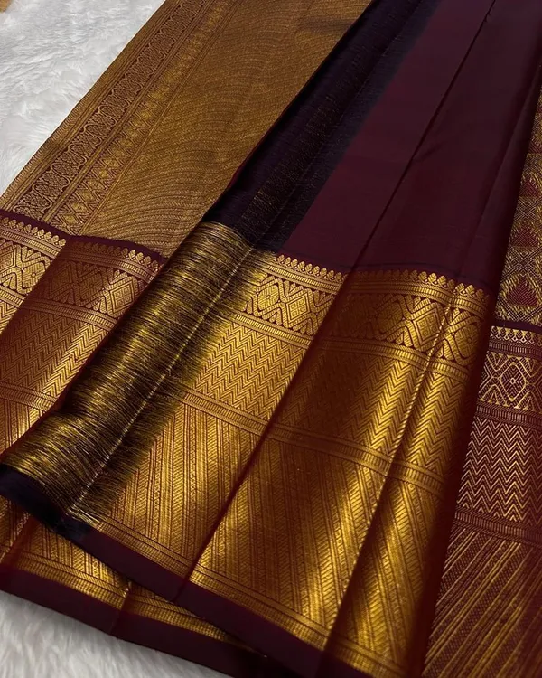 Brown_Banarasi_Soft_Silk_Woven_Zari_Border_Saree_For_Women