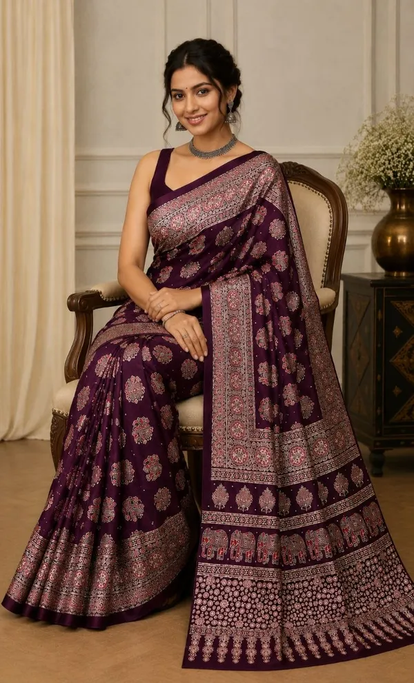 Purple_Satin_Silk_Printed_Ethnic_Saree_For_Women